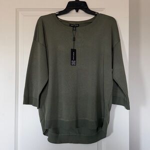 NWT Women’s Cable & Gauge Sweater with Button Details